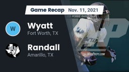 Recap: Wyatt  vs. Randall  2021