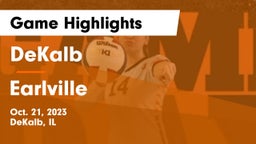 DeKalb  vs Earlville   Game Highlights - Oct. 21, 2023