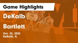DeKalb  vs Bartlett  Game Highlights - Oct. 23, 2023