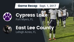 Recap: Cypress Lake  vs. East Lee County  2017