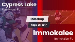 Matchup: Cypress Lake High vs. Immokalee  2017