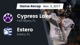 Recap: Cypress Lake  vs. Estero  2017