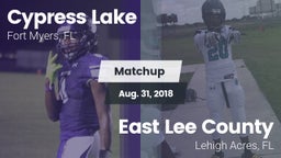 Matchup: Cypress Lake High vs. East Lee County  2018
