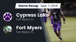 Recap: Cypress Lake  vs. Fort Myers  2018