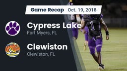 Recap: Cypress Lake  vs. Clewiston  2018
