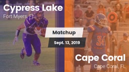Matchup: Cypress Lake High vs. Cape Coral  2019