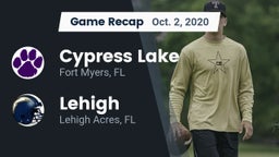 Recap: Cypress Lake  vs. Lehigh  2020
