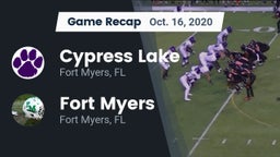 Recap: Cypress Lake  vs. Fort Myers  2020