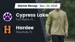 Recap: Cypress Lake  vs. Hardee  2020
