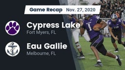 Recap: Cypress Lake  vs. Eau Gallie  2020