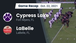 Recap: Cypress Lake  vs. LaBelle  2021