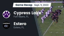 Recap: Cypress Lake  vs. Estero  2022