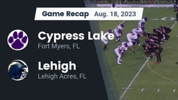 Recap: Cypress Lake  vs. Lehigh  2023