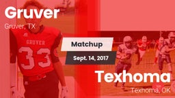 Matchup: Gruver  vs. Texhoma  2017