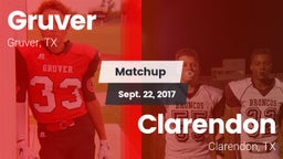 Matchup: Gruver  vs. Clarendon  2017