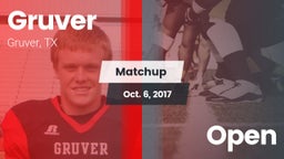 Matchup: Gruver  vs. Open 2017