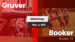 Matchup: Gruver  vs. Booker  2017