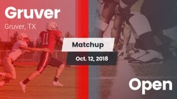 Matchup: Gruver  vs. Open 2018