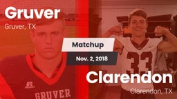 Matchup: Gruver  vs. Clarendon  2018