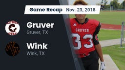 Recap: Gruver  vs. Wink  2018