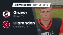 Recap: Gruver  vs. Clarendon  2018