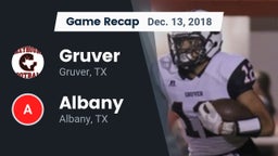 Recap: Gruver  vs. Albany  2018