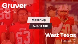 Matchup: Gruver  vs. West Texas  2019