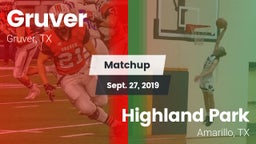 Matchup: Gruver  vs. Highland Park  2019