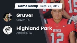 Recap: Gruver  vs. Highland Park  2019