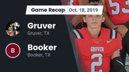 Recap: Gruver  vs. Booker  2019