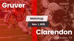 Matchup: Gruver  vs. Clarendon  2019