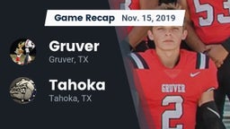 Recap: Gruver  vs. Tahoka  2019