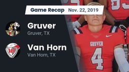 Recap: Gruver  vs. Van Horn  2019