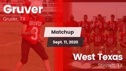 Matchup: Gruver  vs. West Texas  2020
