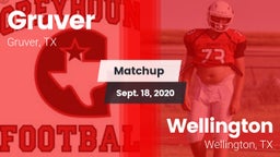 Matchup: Gruver  vs. Wellington  2020