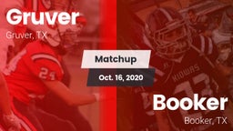 Matchup: Gruver  vs. Booker  2020