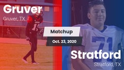 Matchup: Gruver  vs. Stratford  2020
