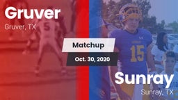 Matchup: Gruver  vs. Sunray  2020