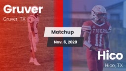 Matchup: Gruver  vs. Hico  2020