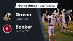 Recap: Gruver  vs. Booker  2022