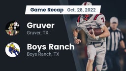 Recap: Gruver  vs. Boys Ranch  2022