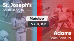 Matchup: St. Joseph's High vs. Adams  2016