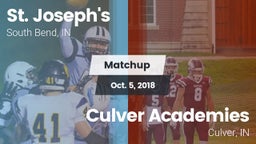 Matchup: St. Joseph's High vs. Culver Academies 2018