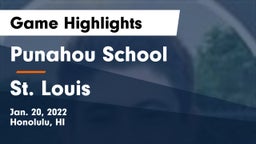 Punahou School vs St. Louis  Game Highlights - Jan. 20, 2022
