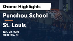 Punahou School vs St. Louis  Game Highlights - Jan. 28, 2023