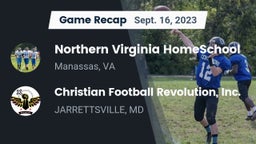 Recap: Northern Virginia HomeSchool  vs. Christian Football Revolution, Inc. 2023