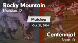 Matchup: Rocky Mountain High vs. Centennial  2016