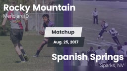 Matchup: Rocky Mountain High vs. Spanish Springs  2017