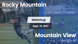 Matchup: Rocky Mountain High vs. Mountain View  2017