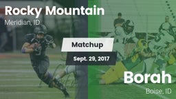 Matchup: Rocky Mountain High vs. Borah  2017